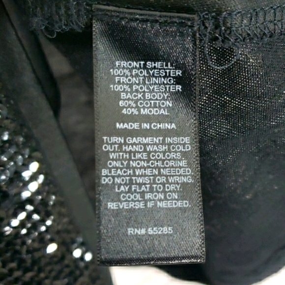 EXPRESS Sequined Sleeveless Top Black Size S - Picture 4 of 7